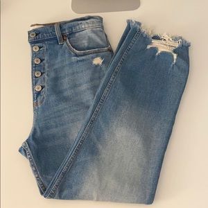 NWOT Abercrombie & Fitch Ultra high rise ankle